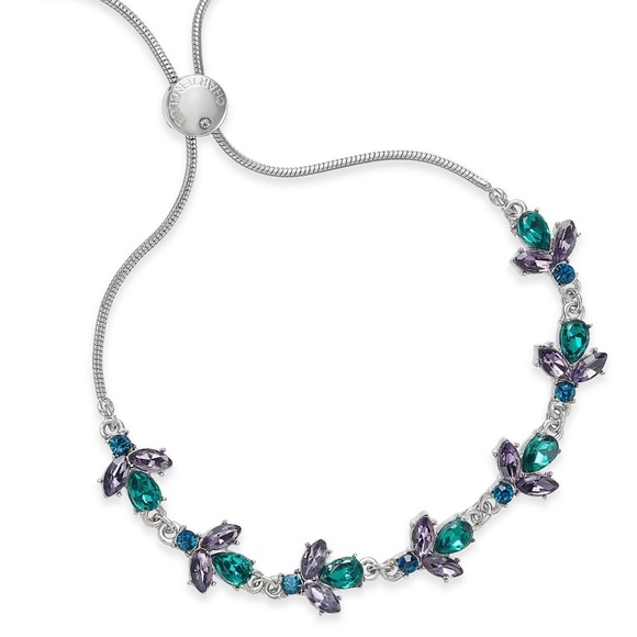 COPY - Stunning Peacock Motif Slider Gemstone Bracelet - Picture 1 of 3